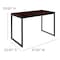 Flash Furniture Commercial Grade Industrial Style Office Desk, 47" Length, Mahogany GC-GF156-12-MHG-GG - alternate 6